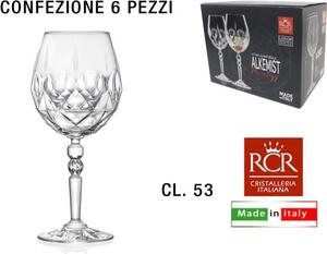 Rcr Cristallerie Set 6 Calici Alkemist Aperitif Capacit 53 cl in Vetro - RCR265213