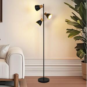 Brilagi - Lampada da terra ODENSE 3xE14/10W/230V legno/nero