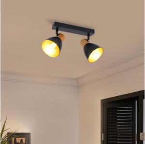 Brilagi - Faretto ODENSE 2xE14/10W/230V legno/nero