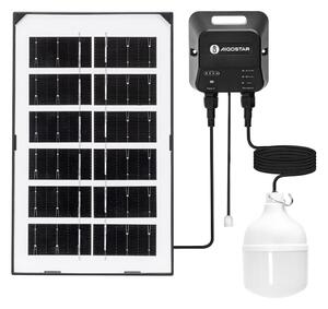 Aigostar - Lampadario solare LED LED/35W/12V 3000 mAh 6500K diametro 10 cm