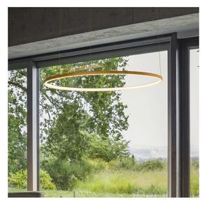 Ideal Lux - Lampadario LED sospeso su cavo ORACLE SLIM LED/83W/230V 4000K diam. 150 cm oro