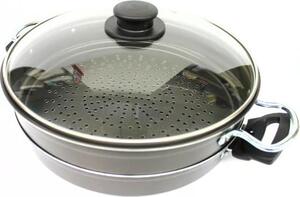 Valsecchi Vaporiera Antiaderente 28 cm Corpo in Alluminio