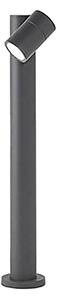 Lampioncino spot orientabile esterno ip65 perenz pull 8324 a gu10 led 220v metallo alluminio vetro antracite opaco - Perenz