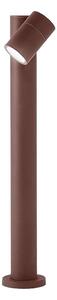 Lampioncino spot orientabile esterno ip65 perenz pull 8324 e gu10 led 220v metallo alluminio vetro corten opaco - Perenz