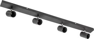 GTV - Lampada da soffitto VENETO | illuminazione moderna per uffici, appartamenti e stanze | Lampade da soffitto Lampade da soffitto | 4 x GU10 | Rotonda | Nera