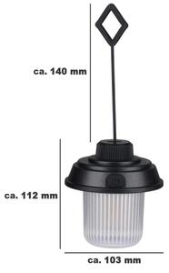 Grundig - Lanterna da campeggio LED/3xAA 3000/4500/6000K IP44 nera