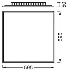 Osram - Pannello LED a montaggio superficiale PLANON LED/40W/230V 59,5x59,5 cm bianco