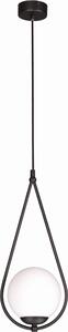 Lampada a sospensione Neve bianco e nero 1xE14x40W in vetro, dimensioni: 90x18x18 cm, IP20, Kaja
