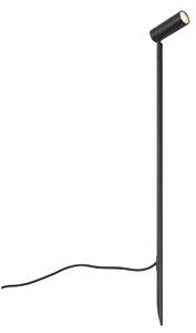 Faretto nero 80cm incl. LED orientabile IP65 incl. cavo e spina - Carl