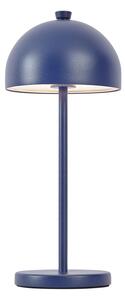 Lampada da tavolo blu con LED IP54 ricaricabile con stazione di ricarica - Squirrel