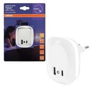 Osram- Lampada da notte LED da spina con sensore e USB LUNETTA LED/12,5W/230V
