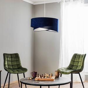 Maco Design Lampada a sospensione Vivien, bicolore, blu/argento