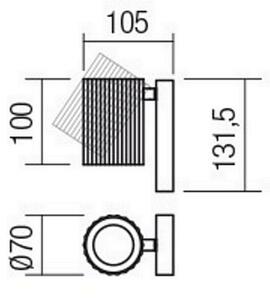 Redo 01-2548 - Spot da parete DELPHI 1xGU10/7W/230V bianco