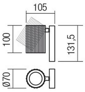 Redo 01-2549 - Faretto da parete orientabile DELPHI 1xGU10/7W/230V nero