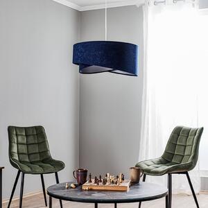 Maco Design Lampada a sospensione Vivien, bicolore, blu/argento
