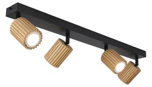 Brilagi - Faretto MODERN WOOD 4xGU10/8W/230V legno/nero