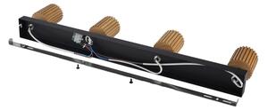 Brilagi - Faretto MODERN WOOD 4xGU10/8W/230V legno/nero