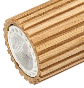 Brilagi - Faretto MODERN WOOD 3xGU10/8W/230V legno/bianco