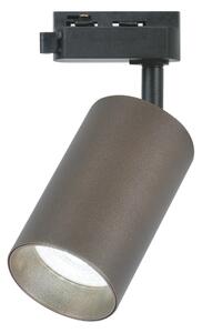 Faretto PIPE per sistema binario monofase 1xGU10/10W/230V marrone
