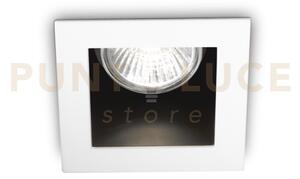 Funky faretto incasso bianco 1 luce attacco gu10 9x9cm
