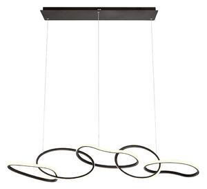 Redo 01-3393 - Lampadario a sospensione dimmerabile su cavo BIAS LED/120W/230V nero