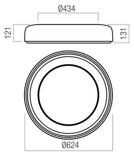 Redo 01-3723 - Plafoniera LED DIP 40W/230V beige