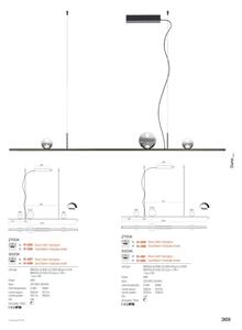 Redo 01-4302 - Sospensione dimmerabile a LED su cavo DUNE LED/48W/230V nero/fumé