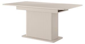 Tavolo da pranzo allungabile, color beige, 160 cm, dimensioni 200 x 75 cm, allunghe da 4 x 90 cm