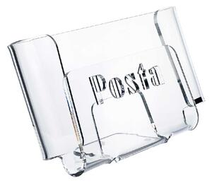 Vesta Portaposta da tavolo in plexiglass PS Plexiglass Trasparente