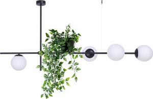 Lampada a sospensione VUELTA bianco e nero 4xE27x40W in vetro, dimensioni: 72x150x35 cm, IP20, Kaja