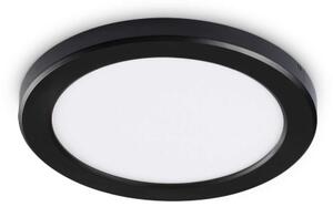 Lampada Da Soffitto Aura Pl Round 4000K Nero Ideal-Lux