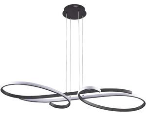 Lampadario LED sospeso su cavo VIOLIN LED/40W/230V, nero