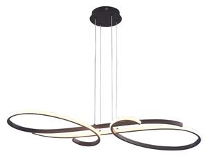 Lampadario LED sospeso su cavo VIOLIN LED/40W/230V, nero