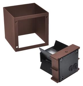 Brilagi - Applique da esterno CUBE LED/6W/230V marrone IP54