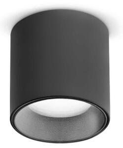 Lampada Da Soffitto Dot Pl Round Nero 3000K Ideal-Lux