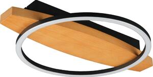 Plafoniera a LED MELISA, 12 W/230 V, 30x40 cm, finitura pino