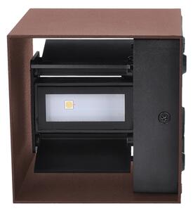 Brilagi - Applique da esterno CUBE LED/6W/230V marrone IP54