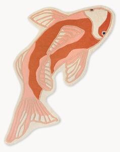 Tappeto in lana dalla forma organica Koi