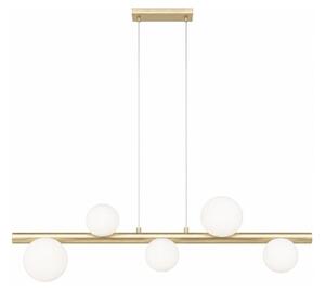 Zuma Line P0574-05N-V6AA - Lampadario sospeso su cavo FORES 5xG9/33W/230V, finitura oro