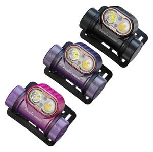 Fenix HM55RNBL-LED Lampada frontale ricaricabile dimmerabile LED/USB 1600mAh IP68 1200lm 141,2h viola