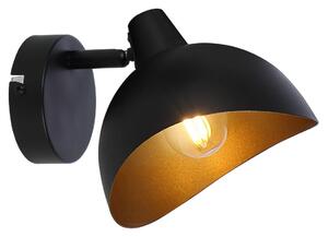 Brilliant - Faretto da parete LAYTON 1xE14/25W/230V nero/oro