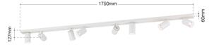 Orion - Faretto SEAN 8xGU10/13W/230V bianco