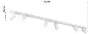 Orion - Faretto SEAN 6xGU10/13W/230V bianco