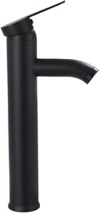 Rubinetto per lavabo - Rubinetto per bagno - Miscelatore - Funzionamento igienico - Cartuccia in Vetroceramica - Monocomando - Finitura nera opaca dorata
