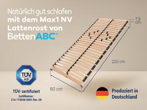Telaio a doghe Max NV MZV per l'automontaggio con 28 doghe, guida continua, SÜD GS, dimensioni: 80x220