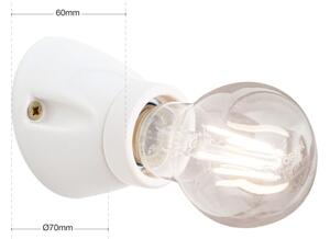Orion - Lampada da parete FROST 1xE27/60W/230V bianca