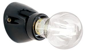 Orion - Applique FROST 1xE27/60W/230V nera