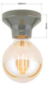 Orion - Plafoniera FROST 1xE27/60W/230V grigia