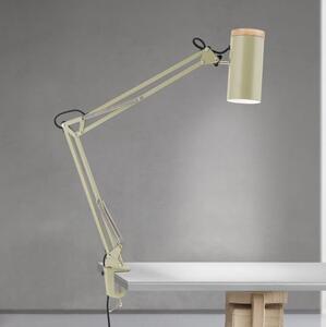 Orion - Lampada da tavolo con clip GILI 1xE27/40W/230V verde