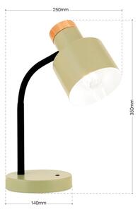 Orion - Lampada da tavolo GILI 1xE27/40W/230V verde